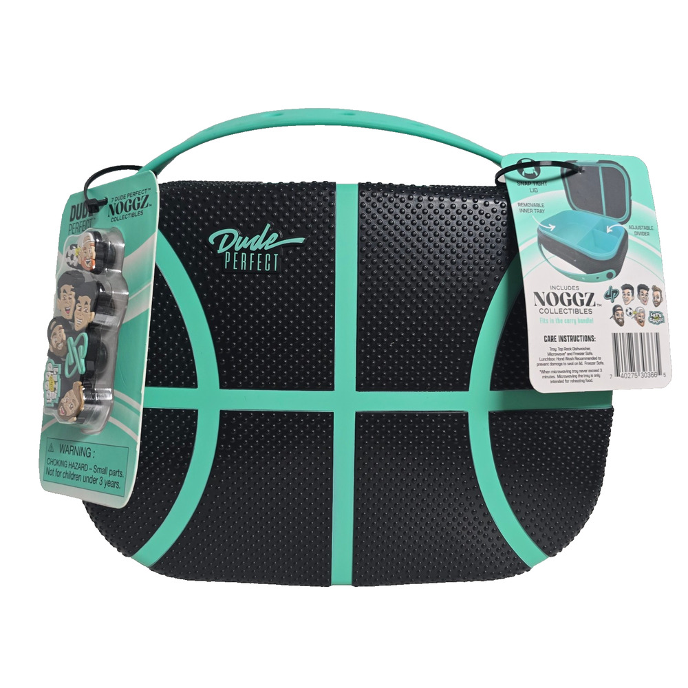 Dude Perfect Lunch box (adjustable) with NOGGS Collectibles - Black And Teal New